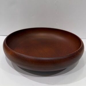 Elegant Brown Wooden Bowl